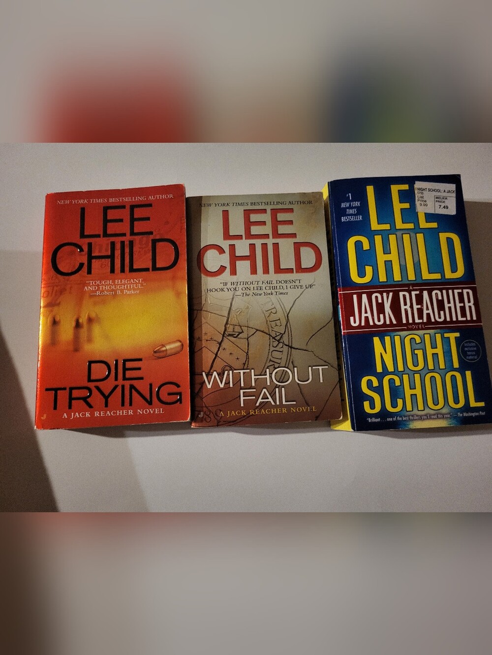 Lee Child Paperback Bundle Lot Of 3